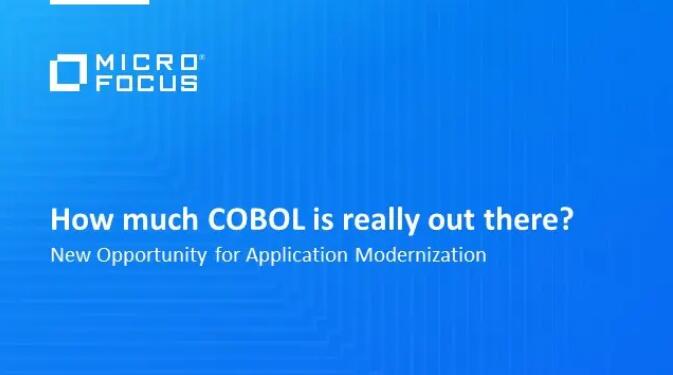 COBOL 代码行数超 8000 亿，应用现代化是首选发展道路